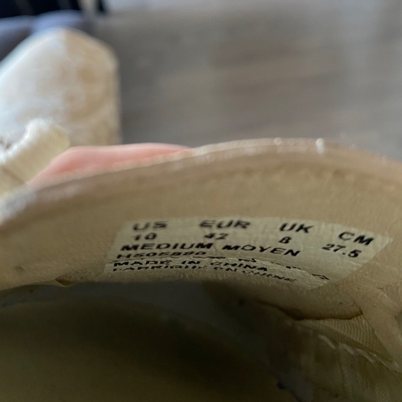 Hush Puppies Cream Leather Slip-on Loafers Size 10 - Picture 6 of 7